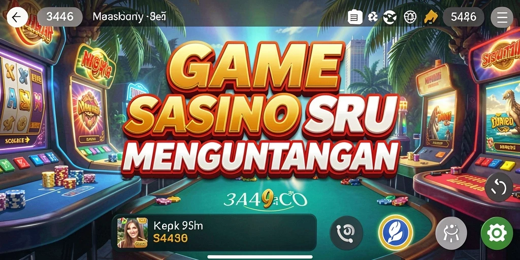 Gambar menampilkan aksi seru permainan Kasino di 3446.
