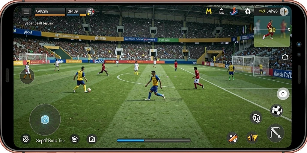 Tampilan menarik dari gameplay <strong>API36</strong> yang penuh aksi sepak bola.