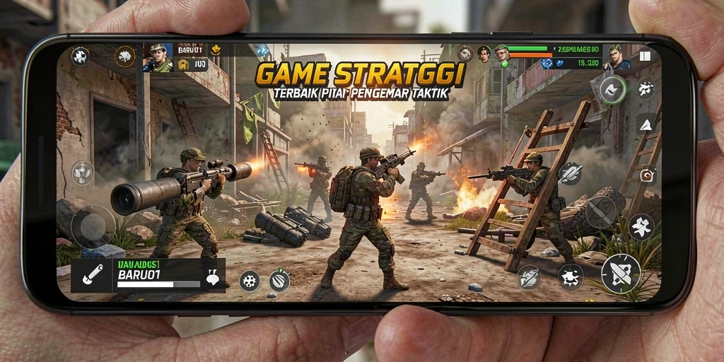 Tampilan gameplay BARU01 yang menarik dan strategis.