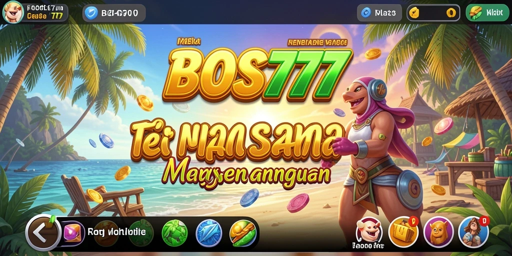 Tampilan gameplay seru dan penuh warna dari BOS777.