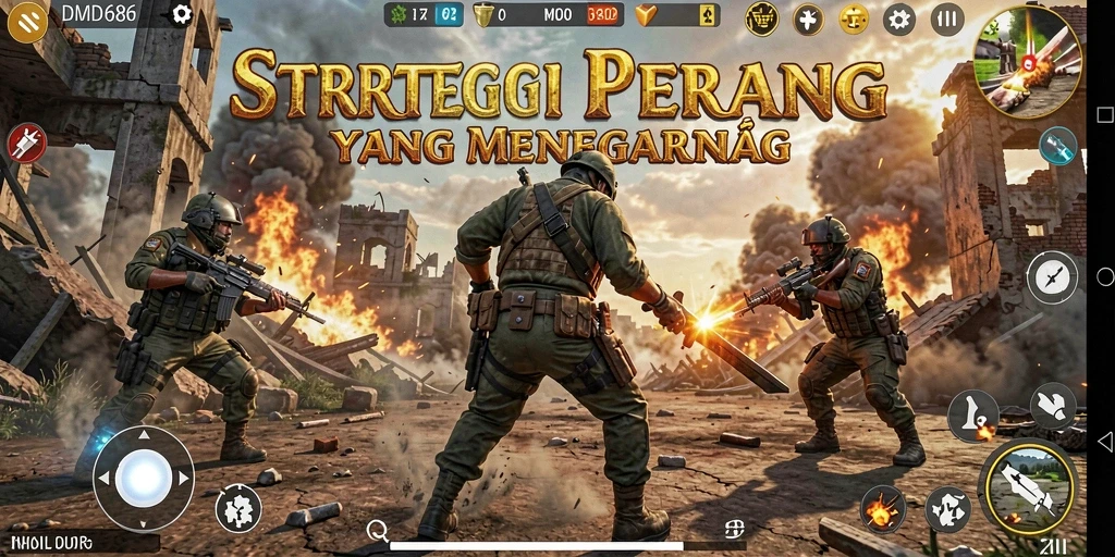 Gameplay mendebarkan dalam DMD686, penuh strategi dan aksi.