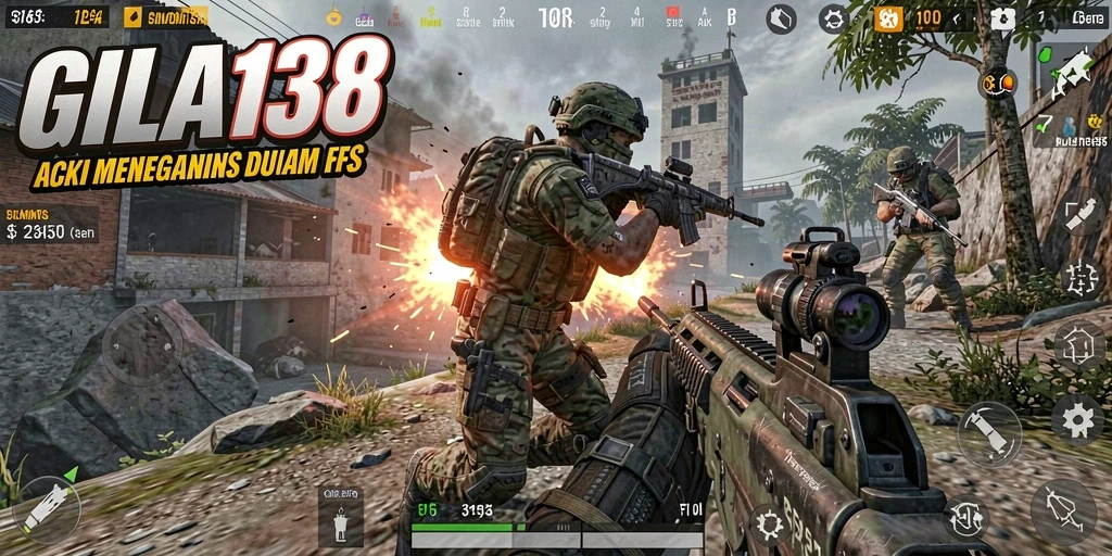 Screenshot utama GILA138 menampilkan aksi tempur yang seru dalam FPS.