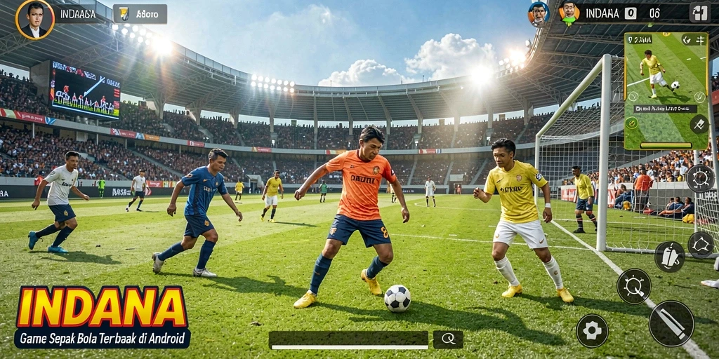 Tampilan gameplay INDAAA yang mengasyikkan dan penuh aksi di lapangan.