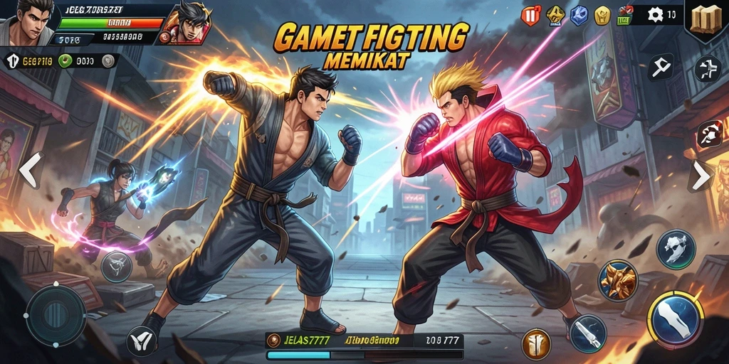 Tampilan gameplay JELAS777 yang mendebarkan saat pertarungan.