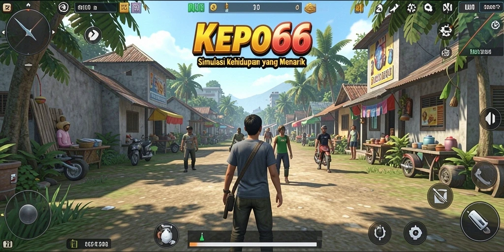 Tangkapan layar dari gameplay KEPO66 yang menunjukkan interaksi pemain.