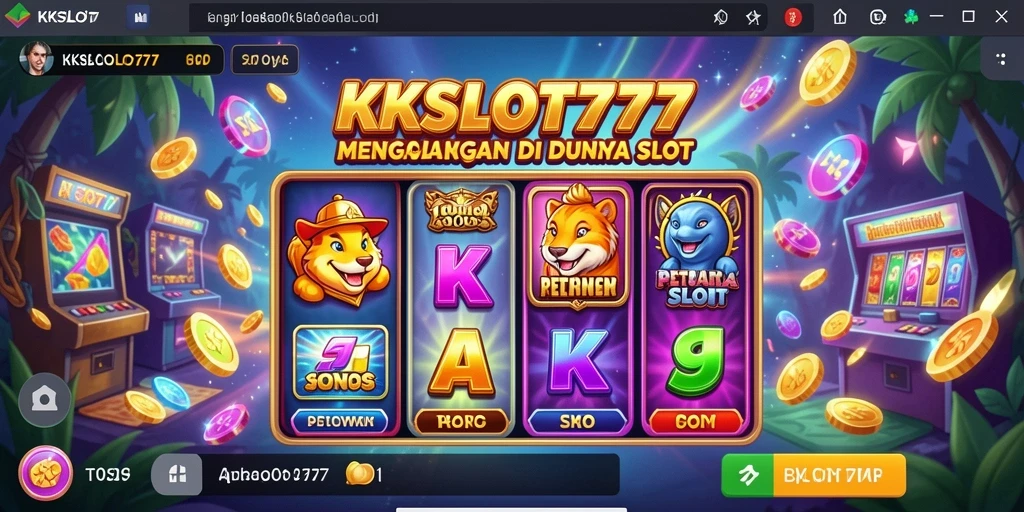 Tampilan gameplay seru KKSLOT777 yang penuh warna dan tantangan menanti.