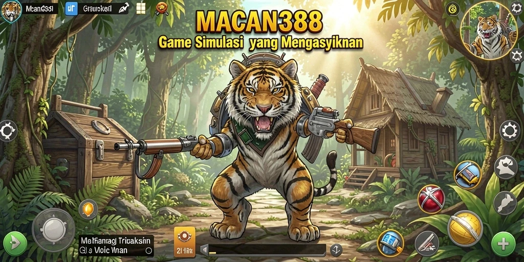 Tampilan gameplay <strong>MACAN388</strong> yang menawan dan imersif.