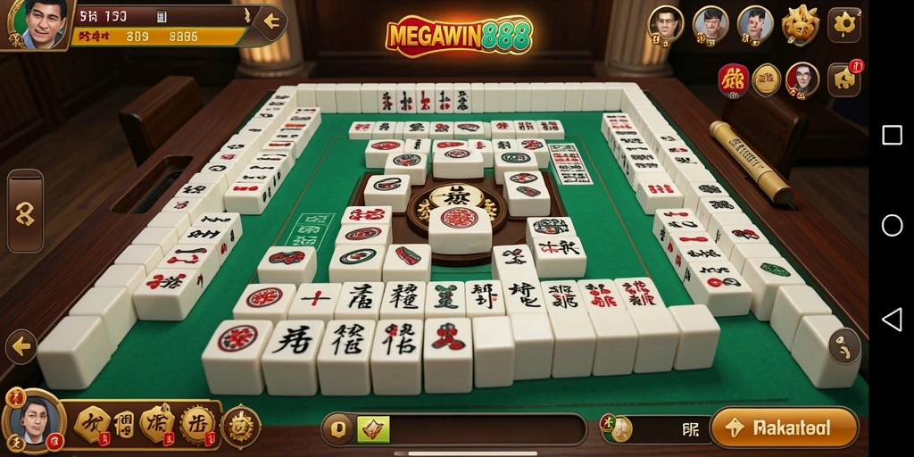Tampilan menarik dari gameplay Mahjong di MEGAWIN888.