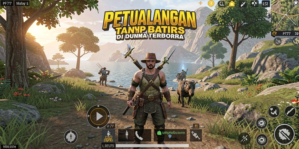 Screenshot menampilkan gameplay seru di dunia Open World.