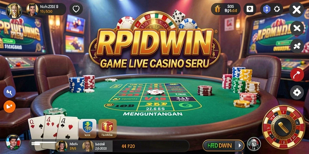 Tampilan gameplay Live Casino menarik di aplikasi RPIDWIN.