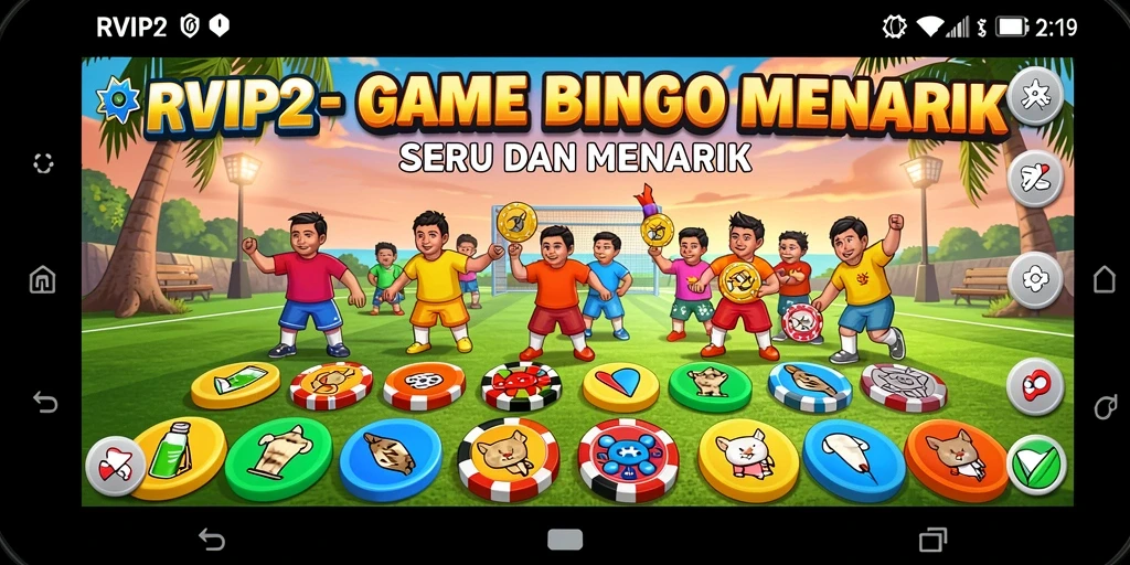 Screenshot utama dari RVIP2 menampilkan gameplay Bingo yang seru dan interaktif.