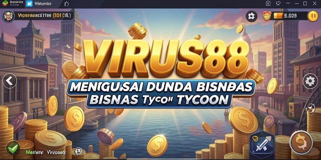 Tampilan menarik dari gameplay yang menantang di VIRUS88.